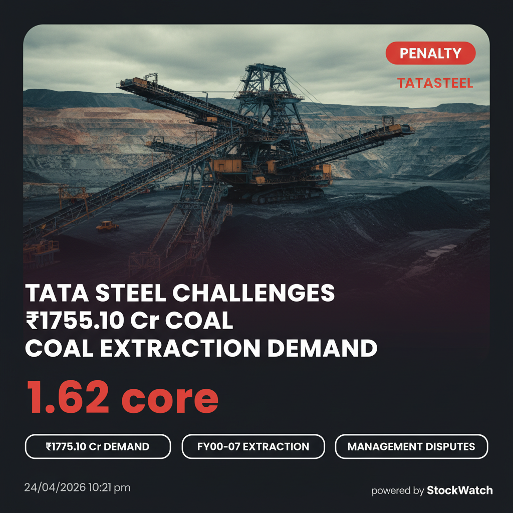 Tata Steel challenges ₹1755.10 Cr coal extraction demand